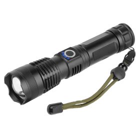 Tactical Flashlight Rechargeable Zoomable 50000LM with 5 modes