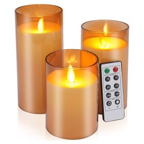 Flameless Candles (3pk, w/ remote)