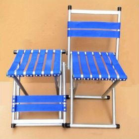 Durable Folding Stool Fishing (Items: Backrest, Color: Blue)