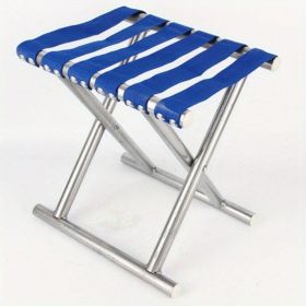 Durable Folding Stool Fishing (Items: Without Backrest, Color: Blue)