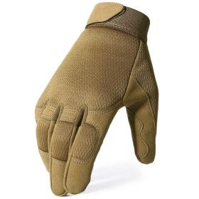 Tactical Military; Army Camo, Outdoor - Shooting Range, Hunting & Climbing Sport Gloves (Color: A9 Brown, size: L)