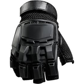 Outdoor Army Tactical/Range Shooting Combat & Riding Anti-Slip Half / Full Finger Gloves (Color: Half Finger Black, size: XL)