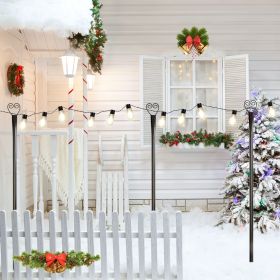 Solar Bulbs for Parties (set of 6, 9 ft lighting stand) (Shape: Horn)